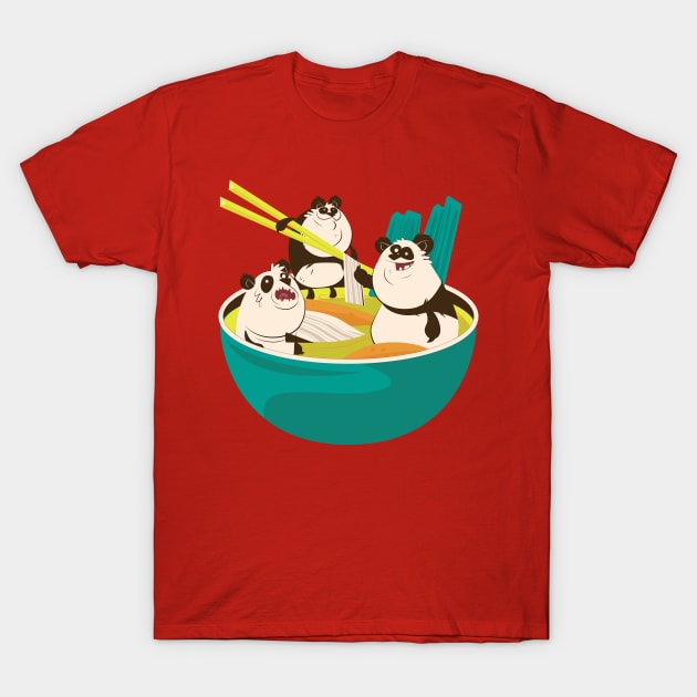 Panda Ramen T-Shirt by madeinchorley